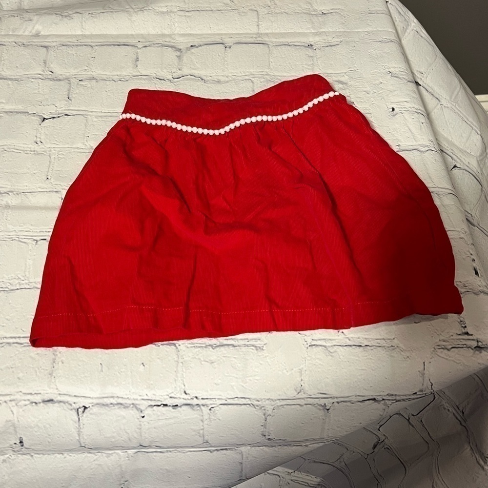 Hanna Andersson size 100 ( size 3) toddlers red skirt